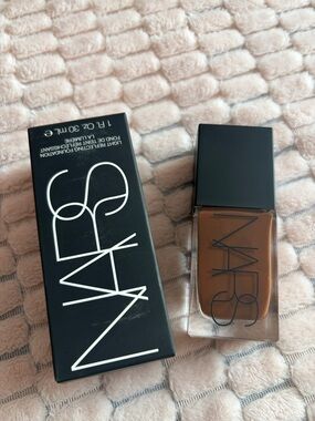 NARS Liquid Foundation in Deep Brown with Black Cap